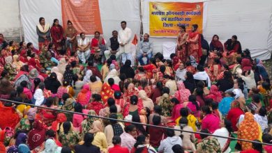 Photo of 11 सूत्रीय मांगों को लेकर आंगनबाड़ी कार्यकर्ताओं ने किया प्रदर्शन