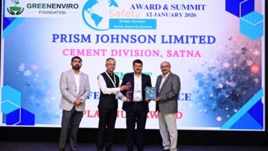 Photo of प्रिज़्म जॉनसन लिमिटेड को 2nd ग्रीन एनवायरो फाउंडेशन सेफ्टी अवार्ड